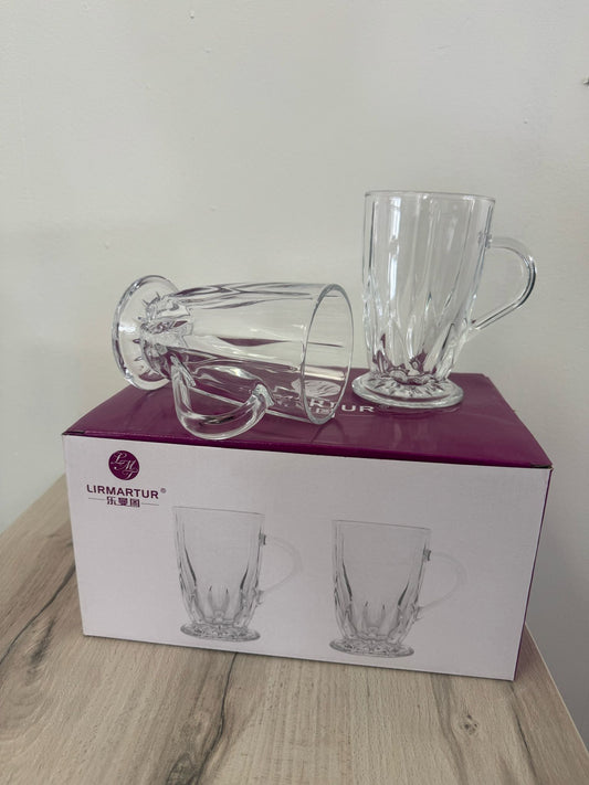 Crystal Glass tea cup set